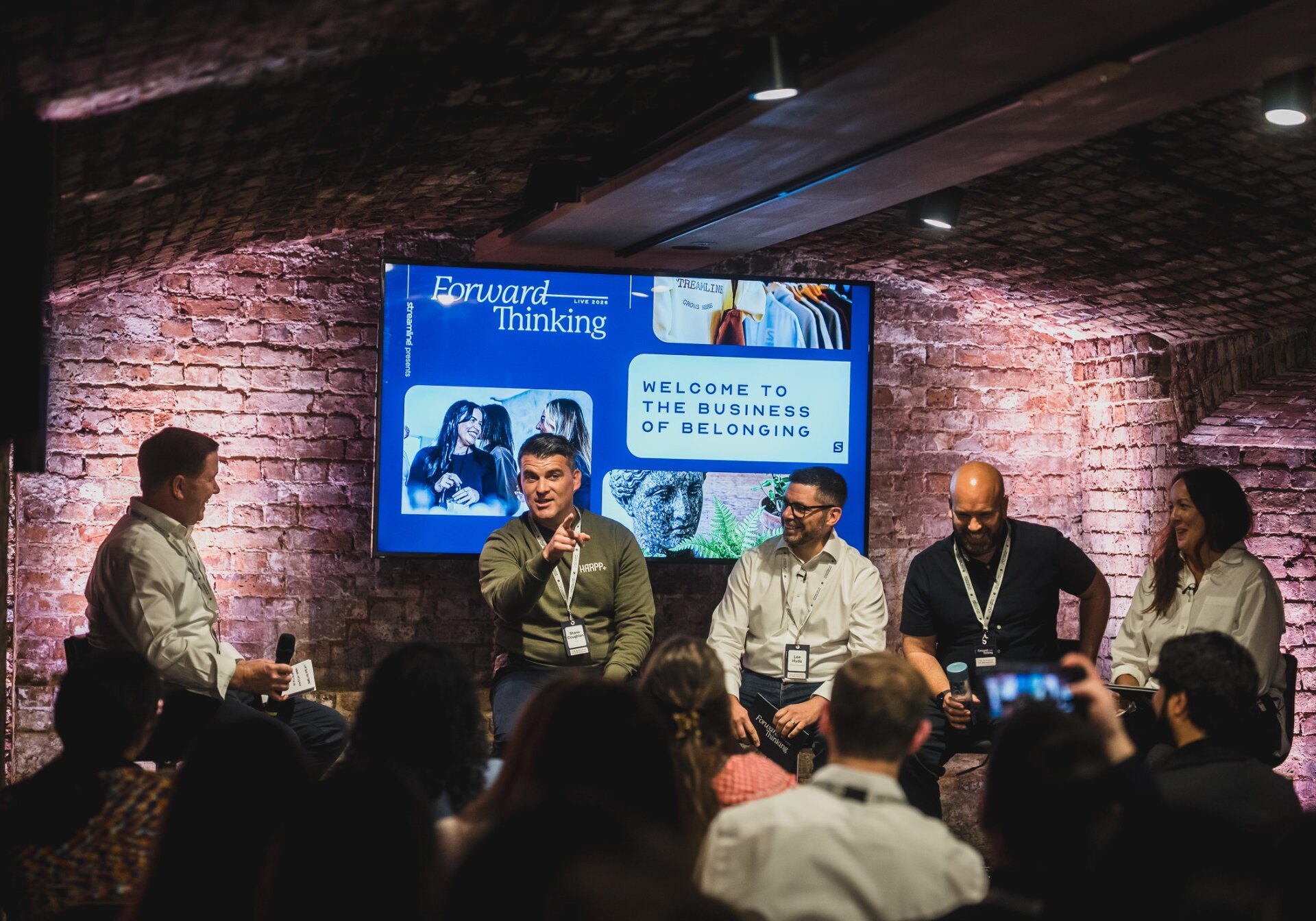 Lee Hyde of That Sports Consultancy Group participating in a retail business panel discussion at Forward Thinking Live.