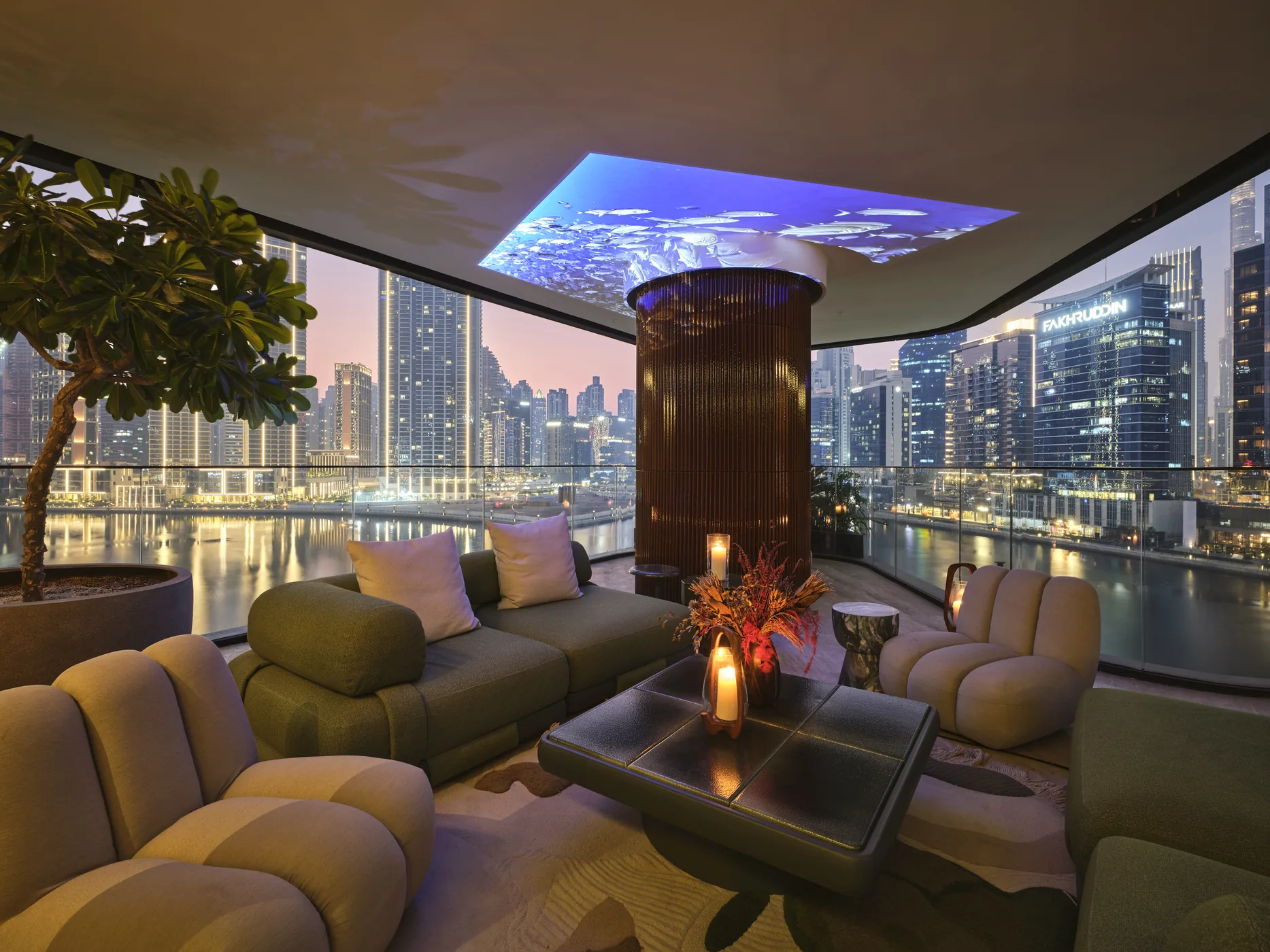 Living Room at Dusk