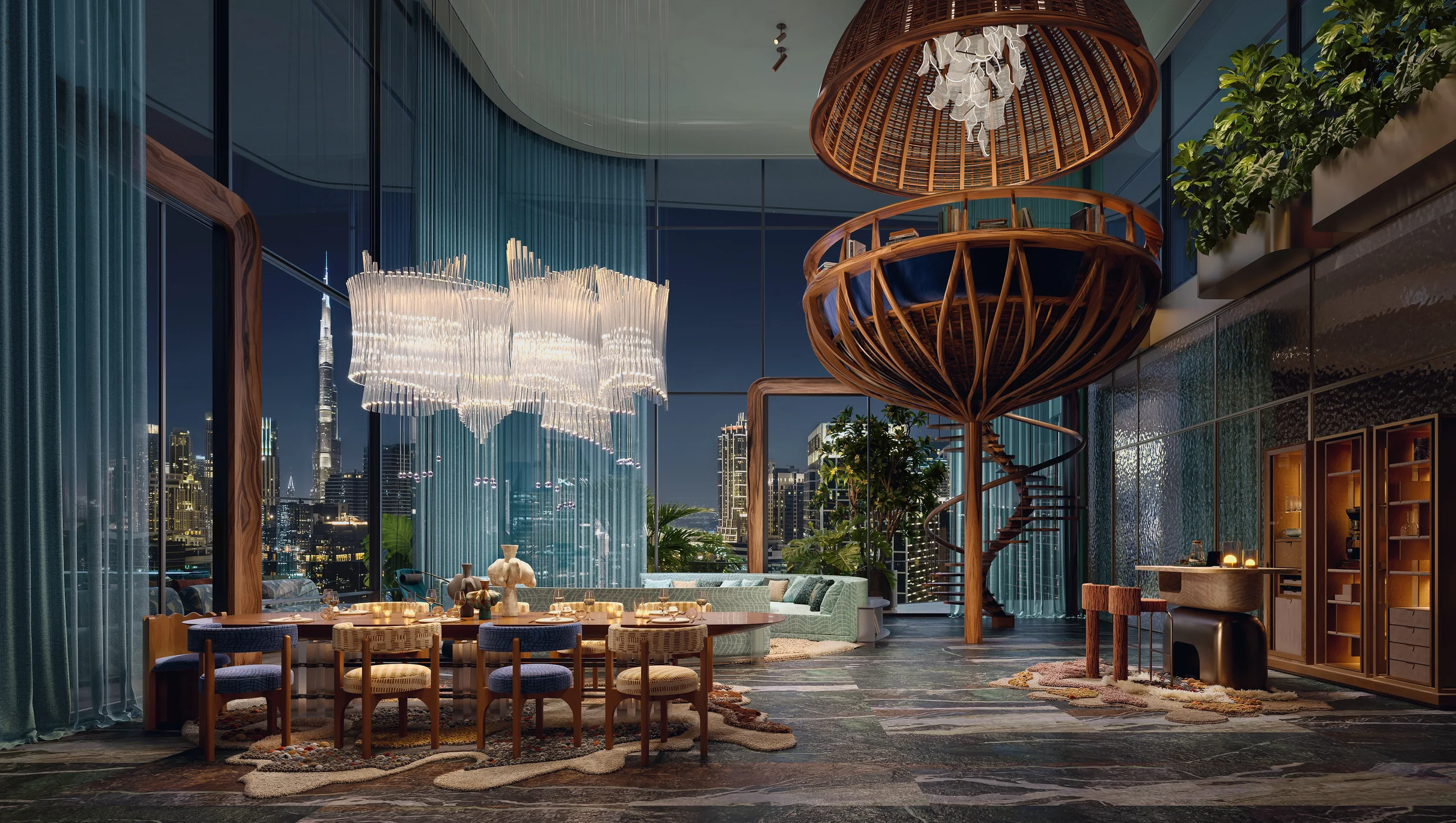 Penthouse · Living at Night