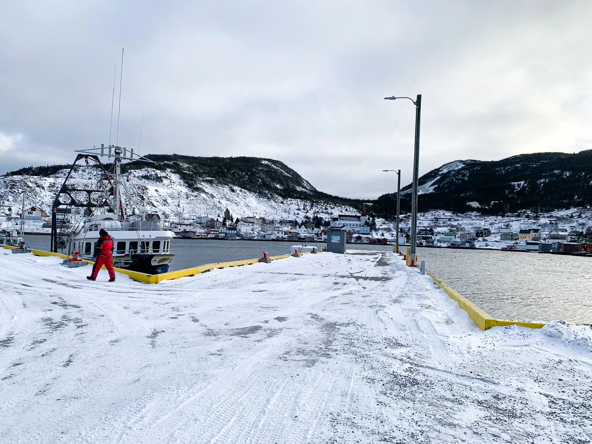 Harbour in Newfoundland in winter