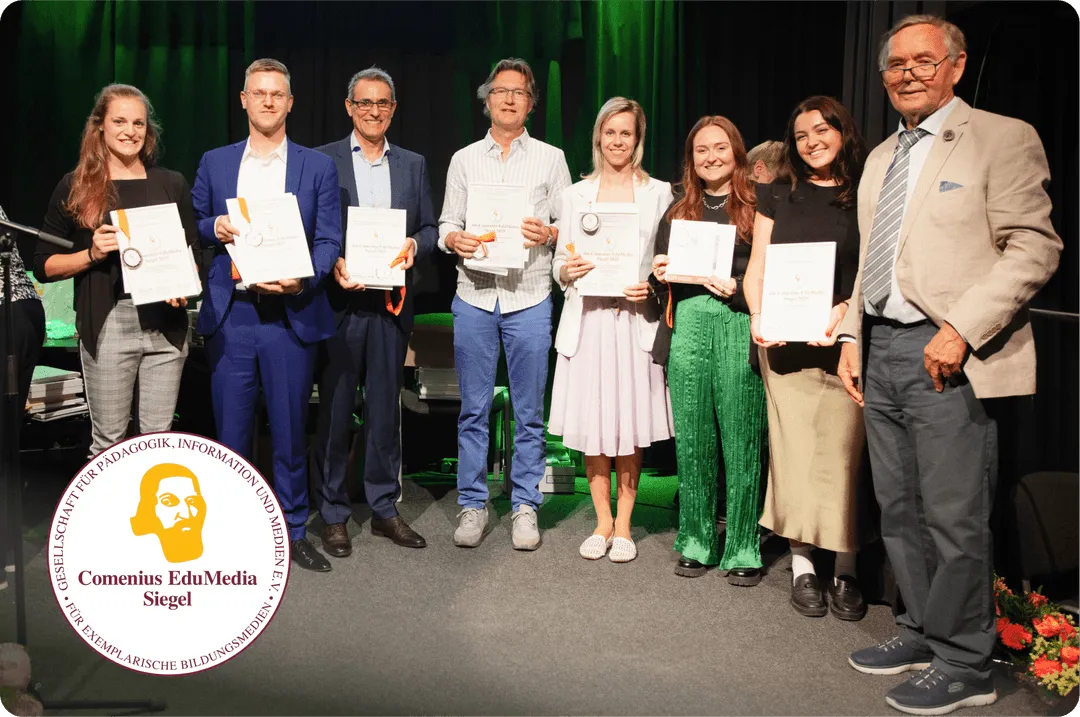 A NISTify csapata a 2025-ös Comenius-EduMedia díjátadón