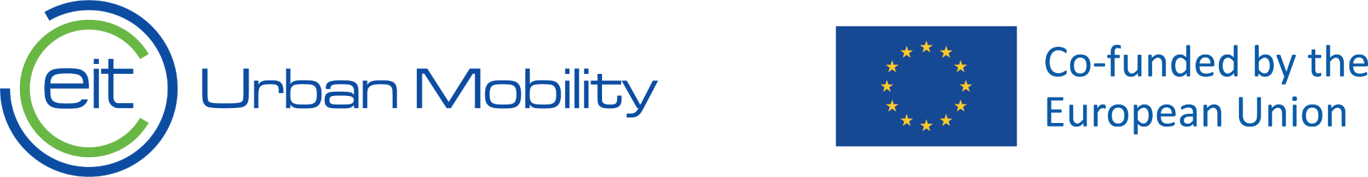 EIT Urban Mobility logo and the Co-funded by the European Union emblem
