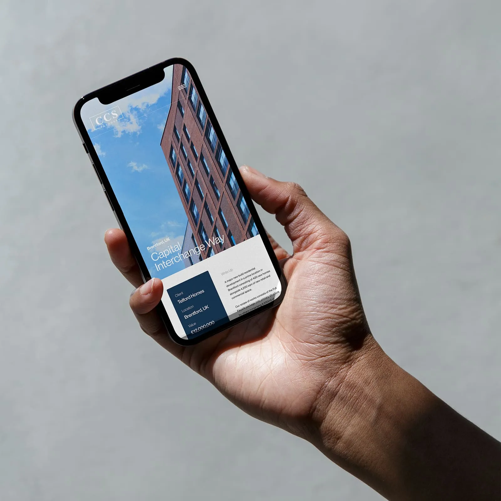 CCS Facades brand and website work by Just Chill