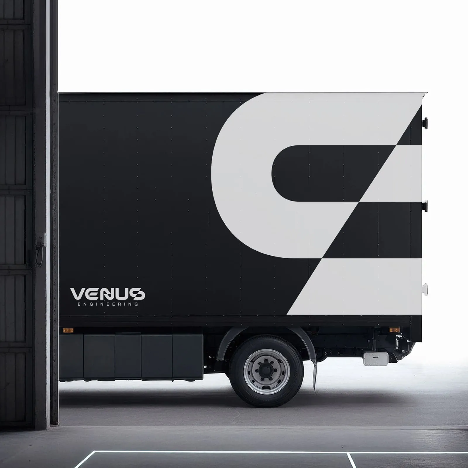 Venus Engineering branded lorry, rebrand by Just Chill