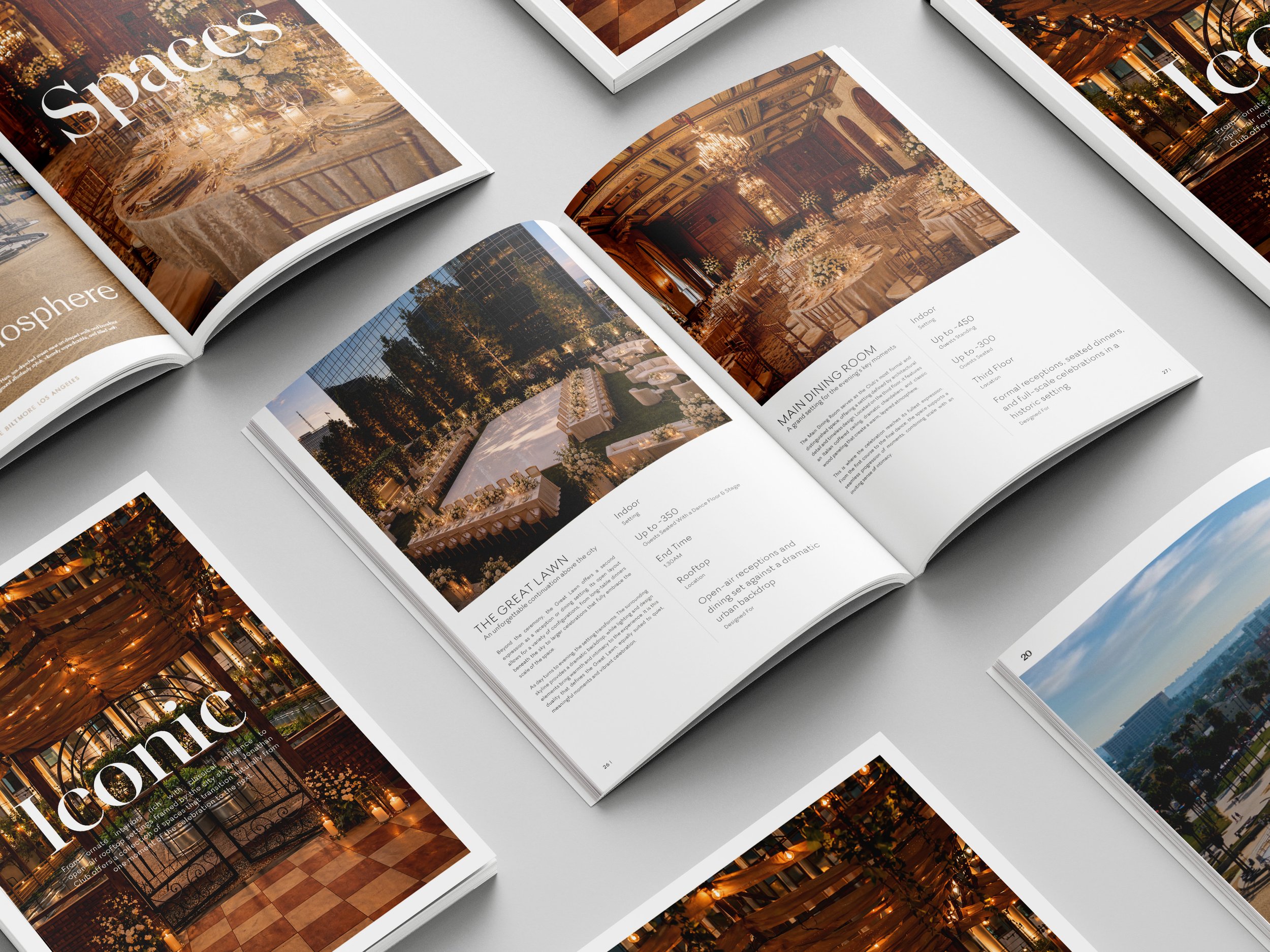 Open spread of a printed guide