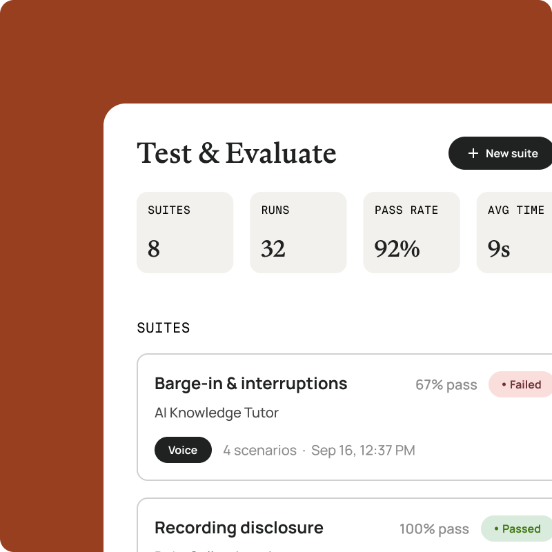 Automated AI agent testing and evaluation workflow