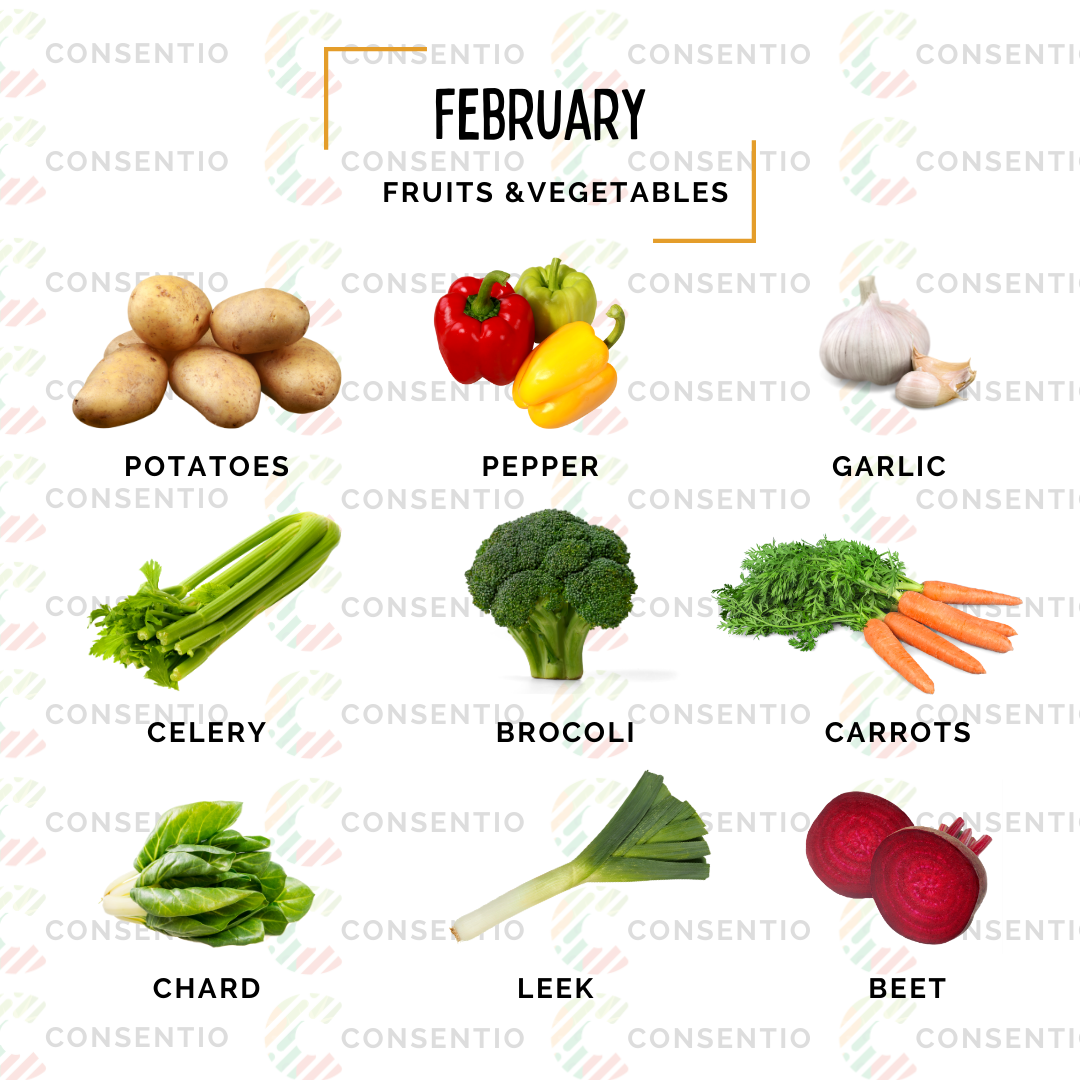 verduras de febrero