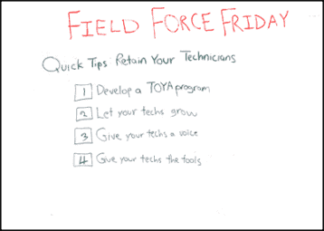 4 Quick Tips: Service Technician Employee Retention Strategies - Field Force Friday
