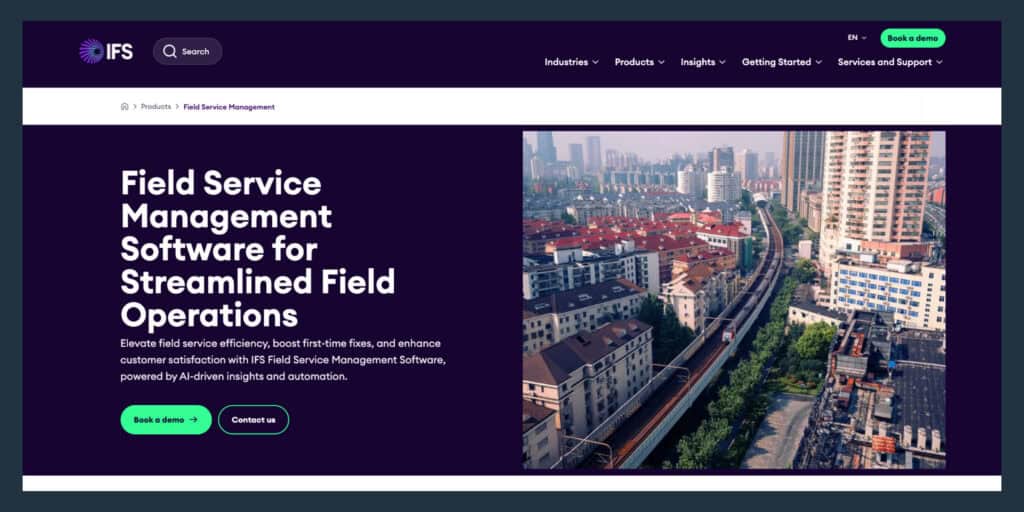 IFS field service software solution