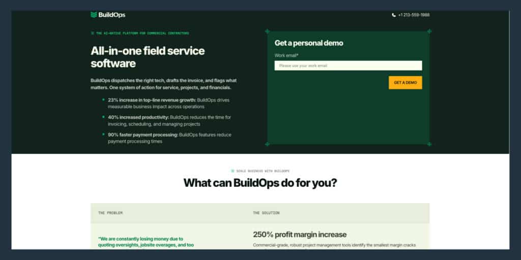 BuildOps field Service software