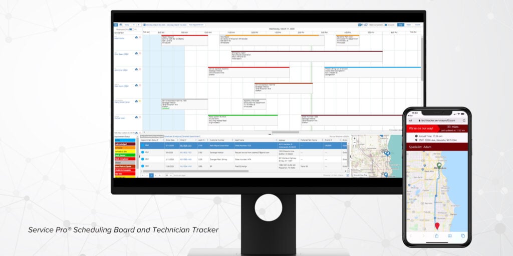 Service Pro FSM Scheduling and Technician Tracker