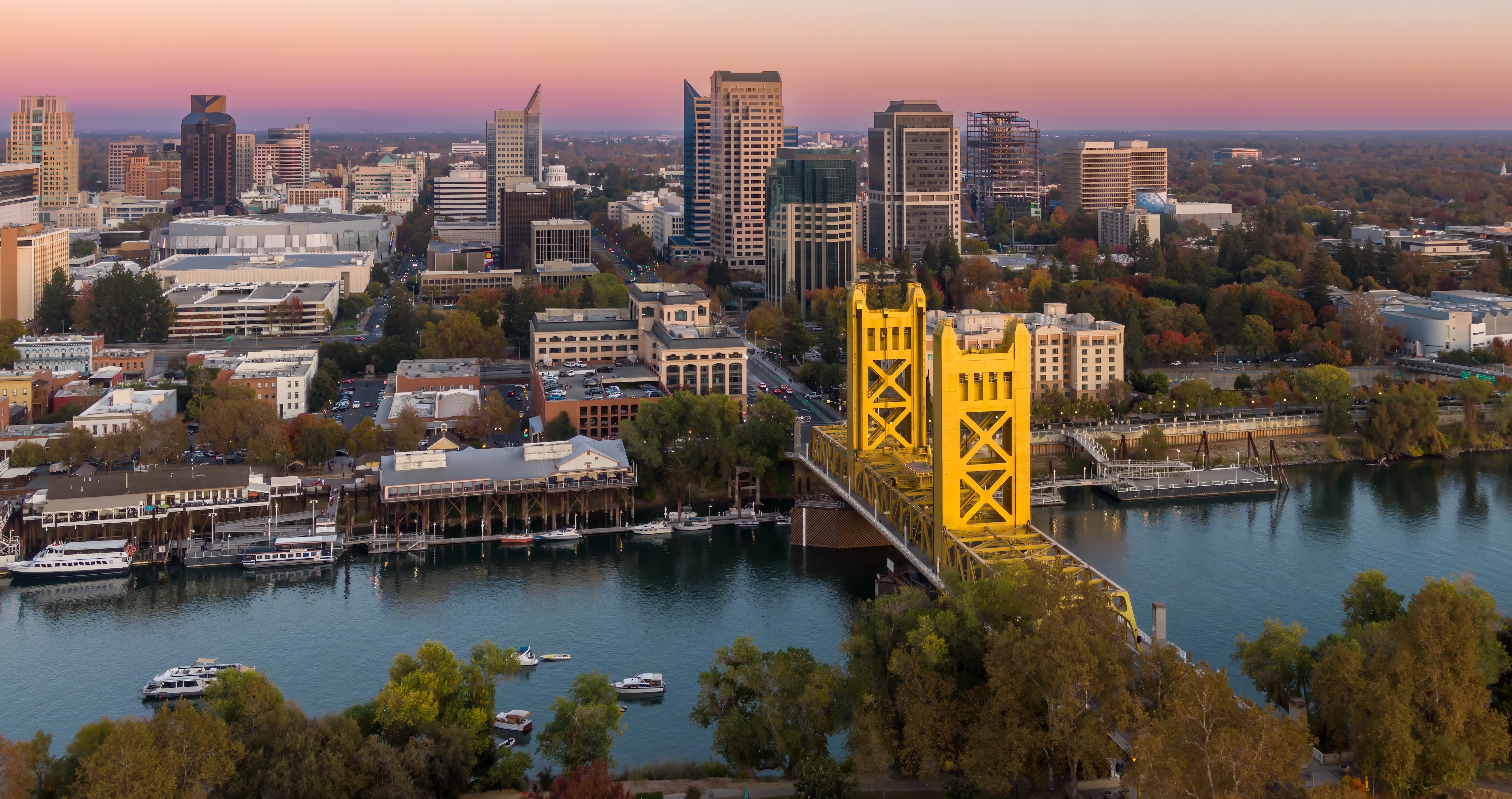 Sacramento Aerial view stock image