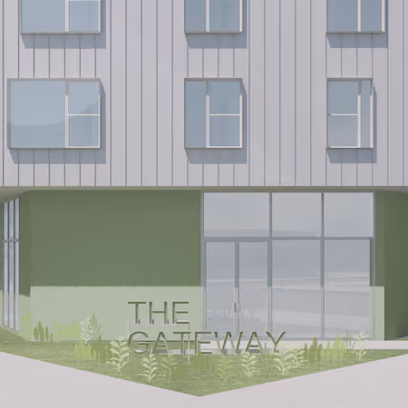 Outdoor with property sign rendering