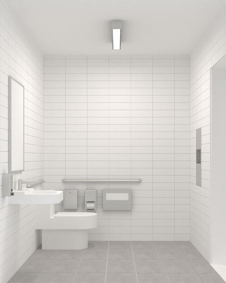Bathroom rendering