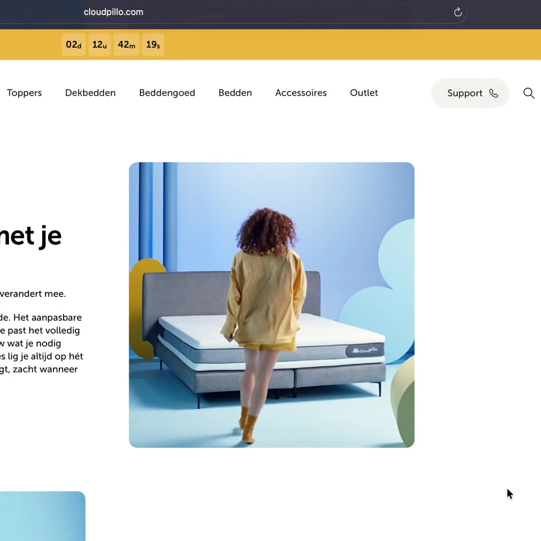 In de webshop — comfort in beweging