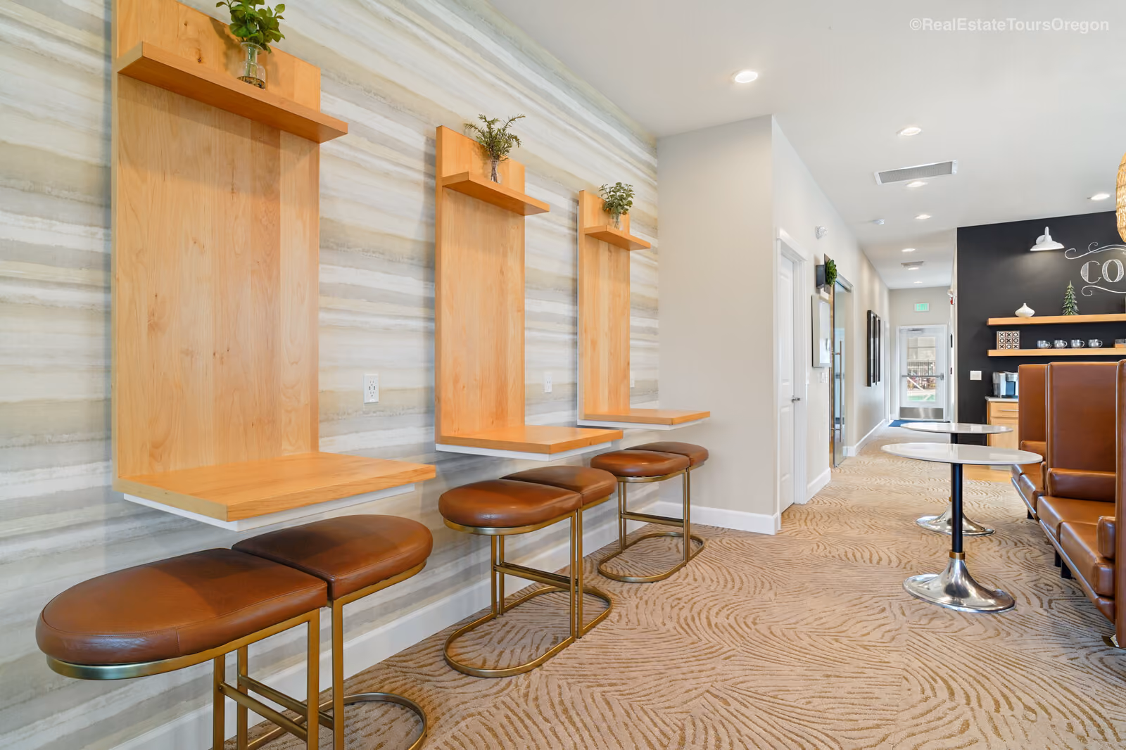 Resident Clubhouse with co-working space at The Grove in Salem, Oregon