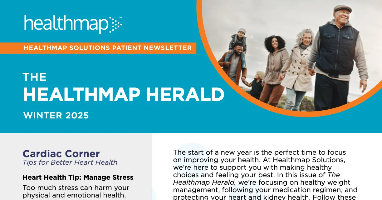 Cover of The Healthmap Herald Winter 2025 issue