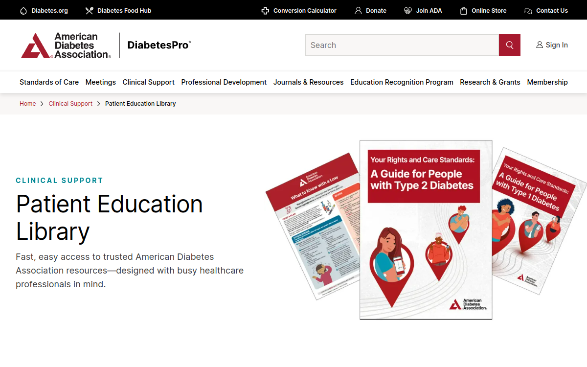 Diabetes Patient Education Library