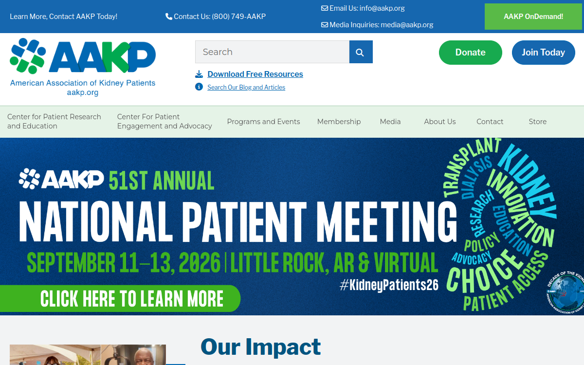 AAKP: Resources for People Affected by Kidney Disease