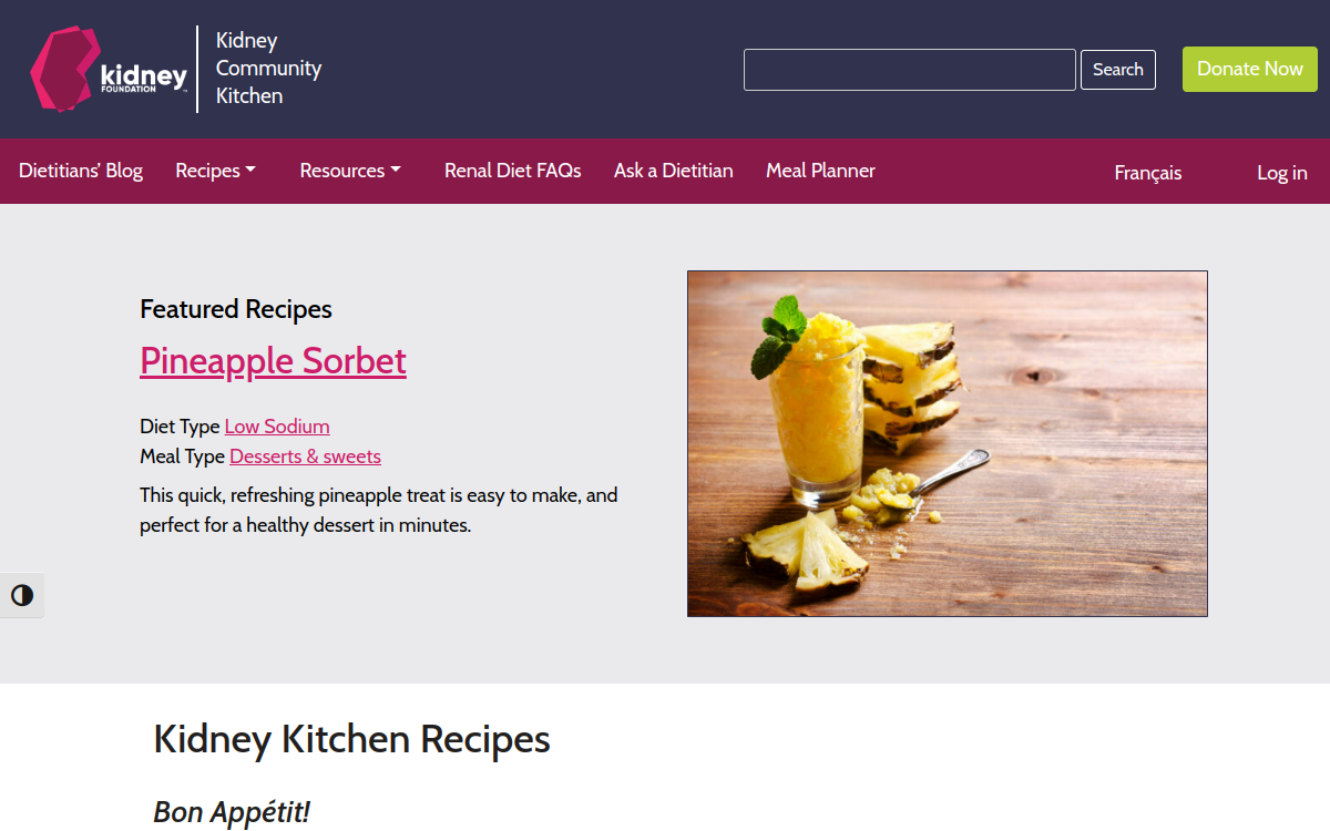 Kidney Community Kitchen