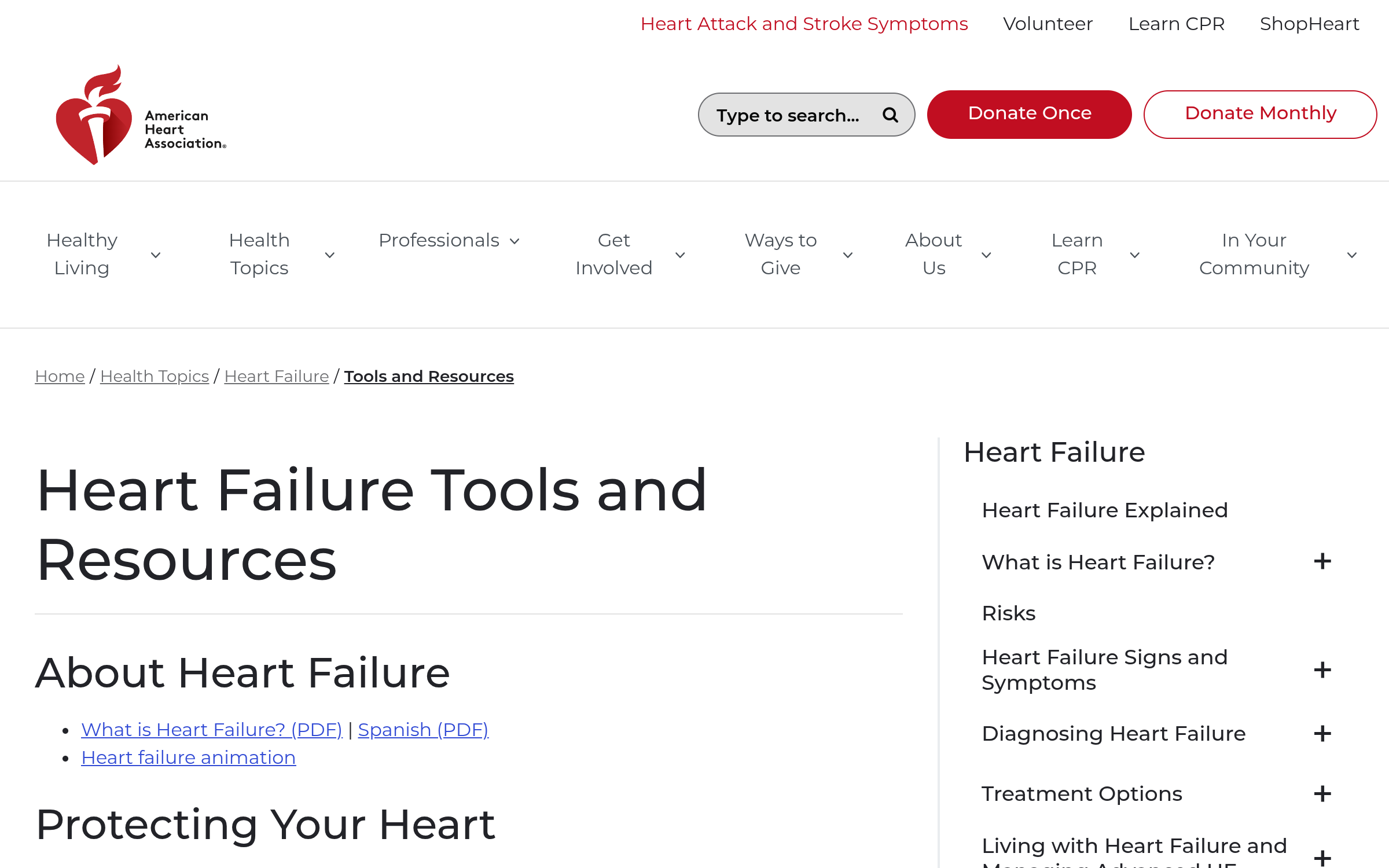 Heart Failure Tools and Resources