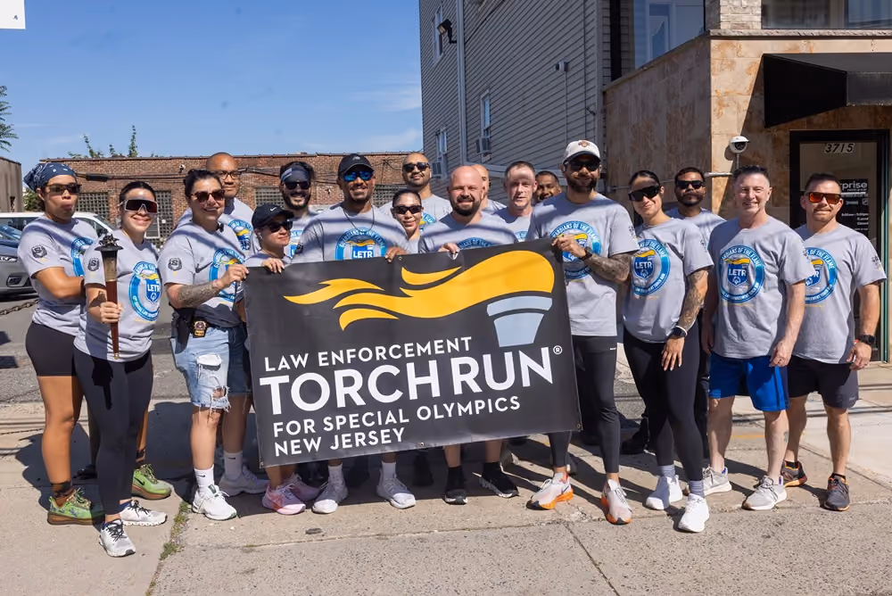 JCPSOA members at the Special Olympics Torch Run