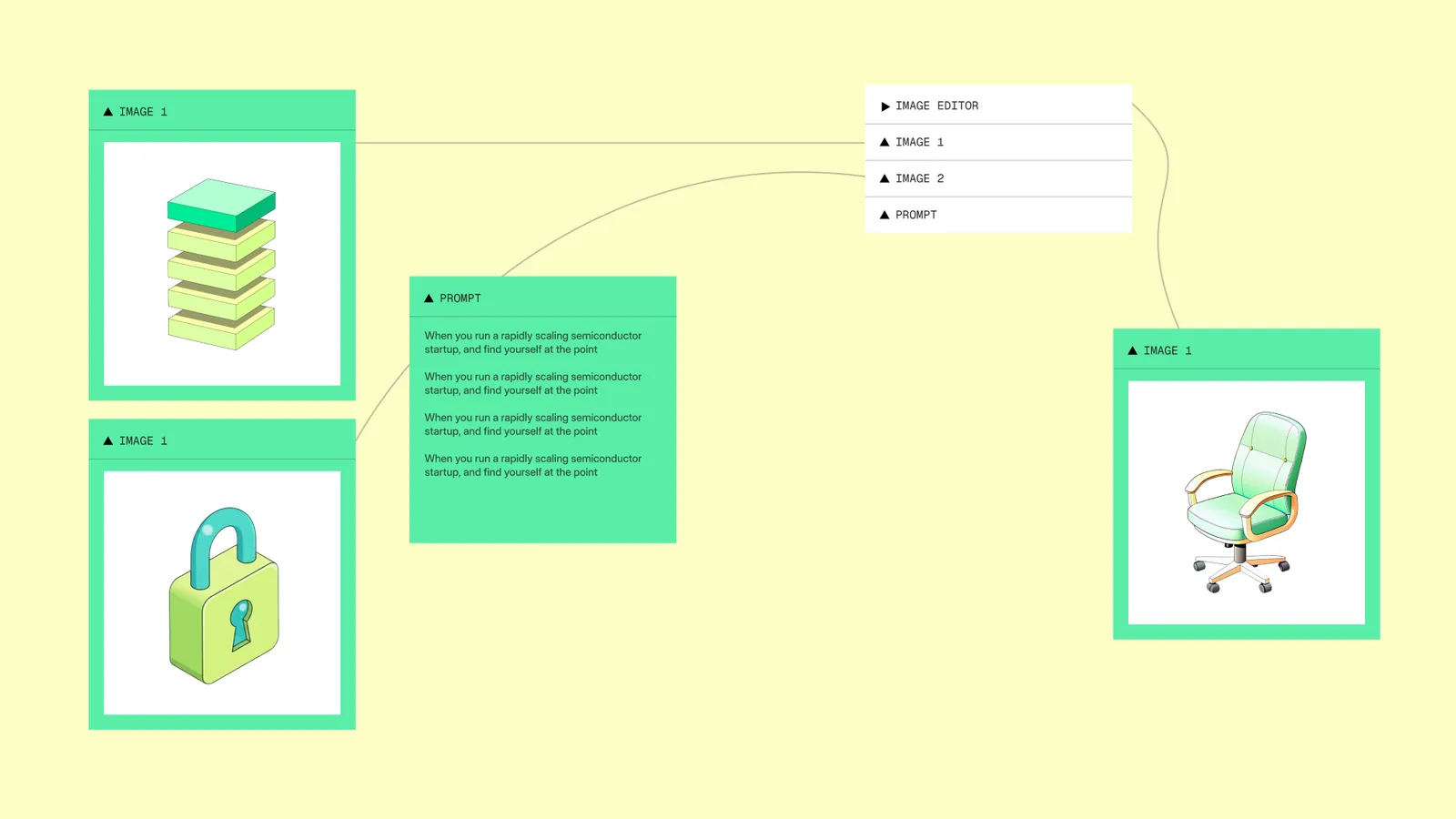 Icon system applied to UI cards