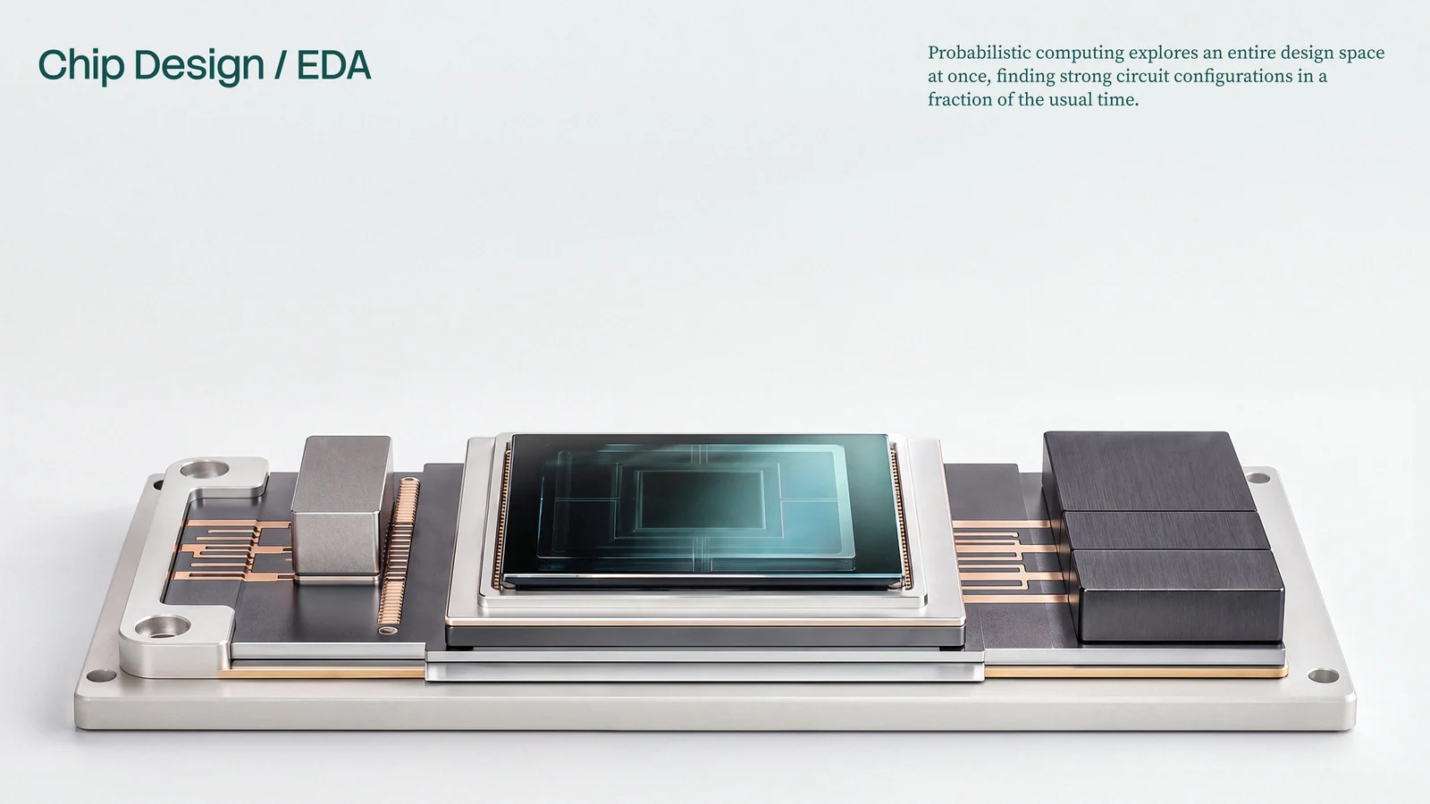 Chip Design / EDA slide with the processor module