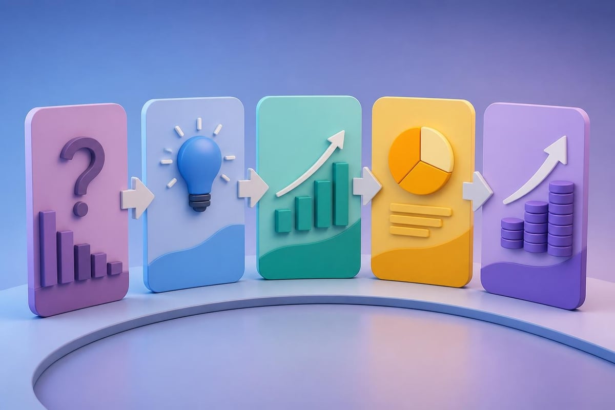 Investor presentation flow from problem to solution