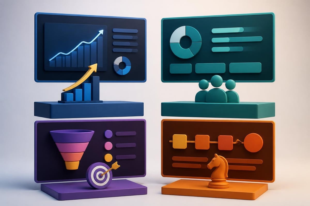 Strategic objectives mapped to presentation design approaches