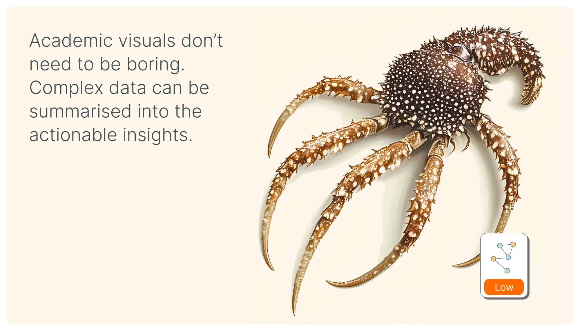 Academic visuals don’t need to be boring: a detailed crab illustration