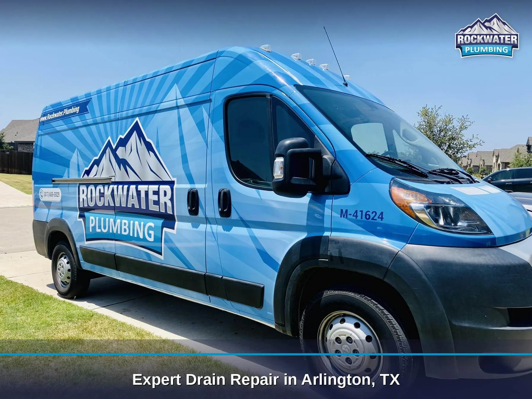 Rockwater Plumbing team with service van