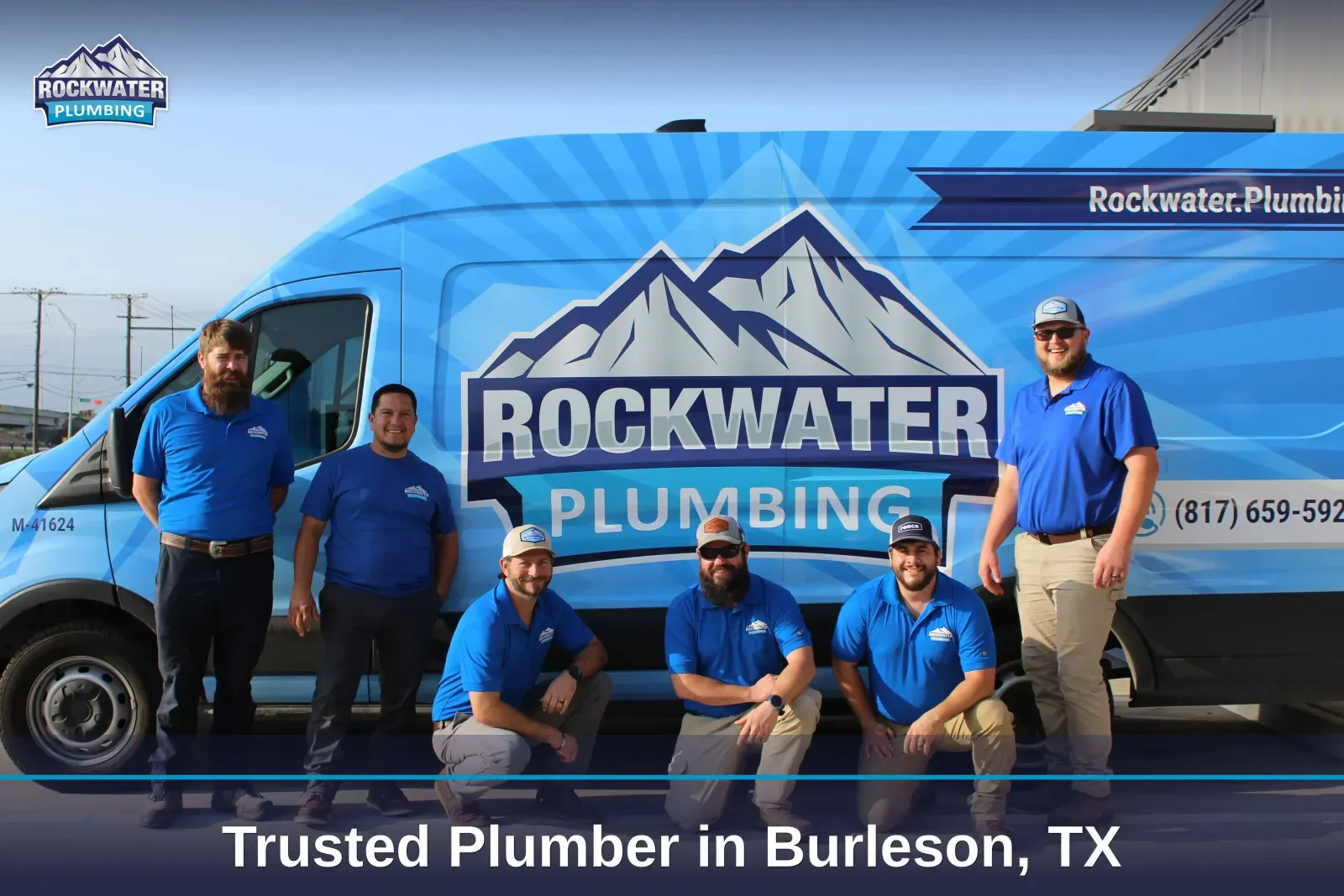 Rockwater Plumbing team with service van