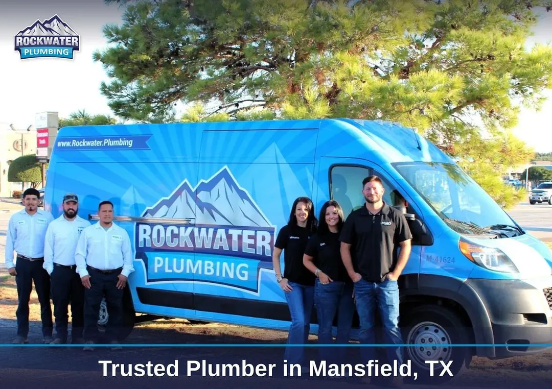 Rockwater Plumbing team with service van