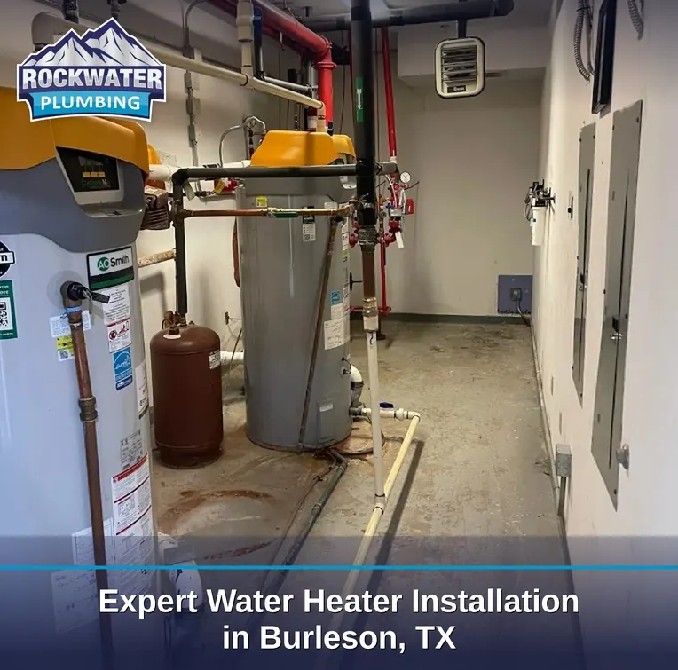 Rockwater Plumbing team with service van