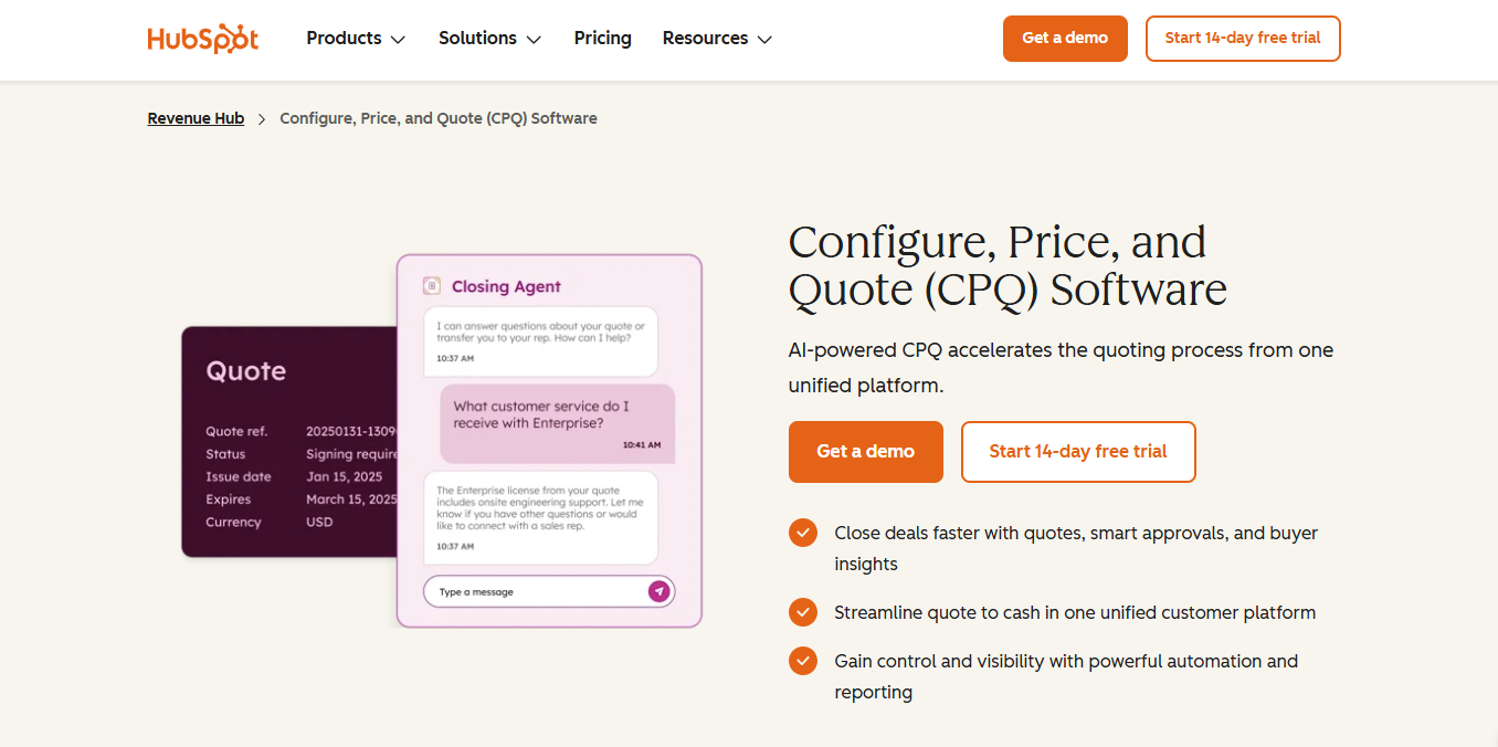 HubSpot CPQ