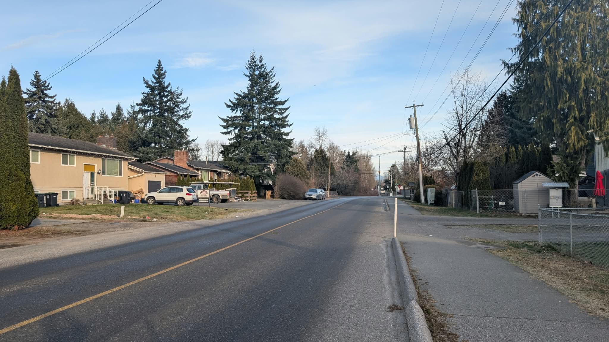 Residential street in Aldergrove