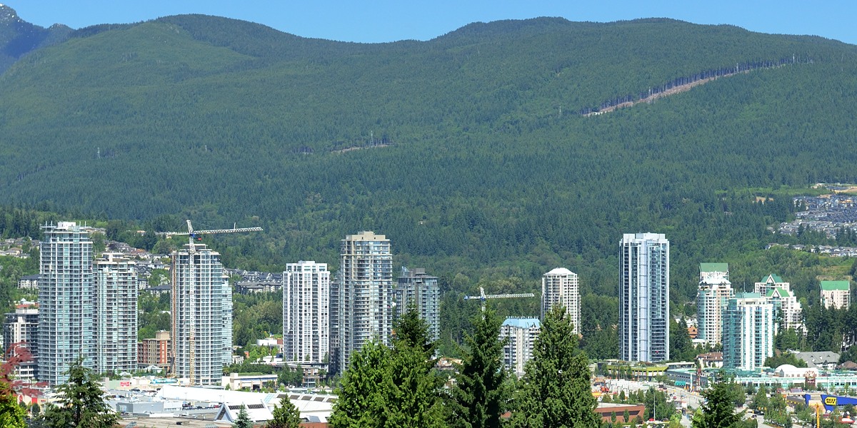 Coquitlam Town Centre skyline