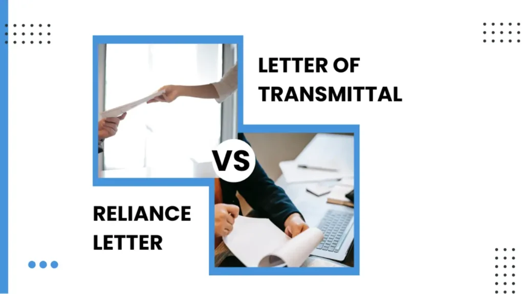 Letter of Transmittal x Reliance Letter