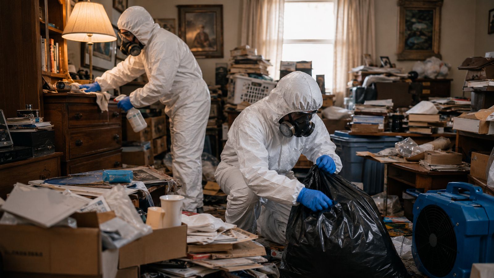Sort-and-recover clearance, contents triage