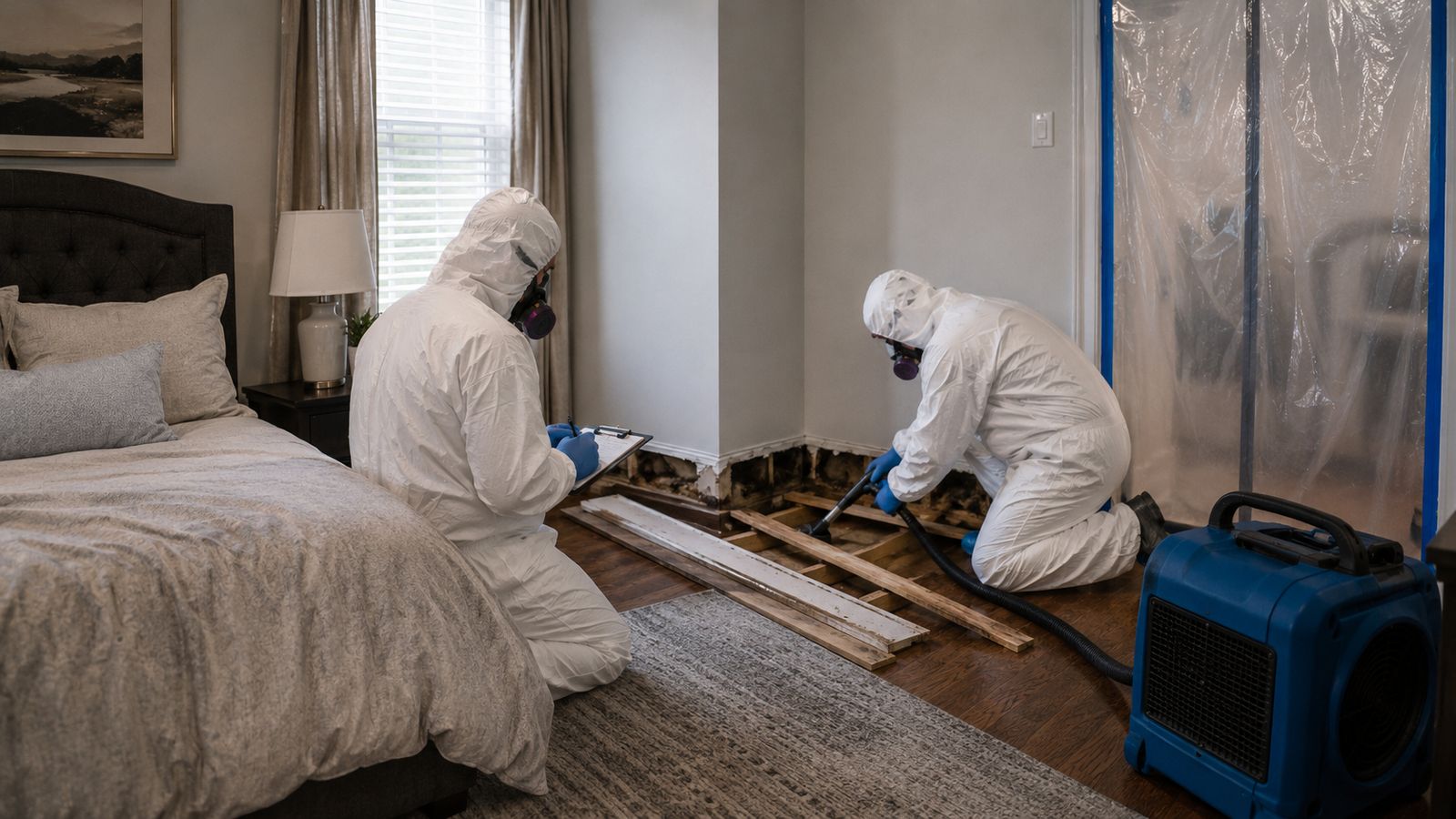 Subfloor removal following Category 3 intrusion
