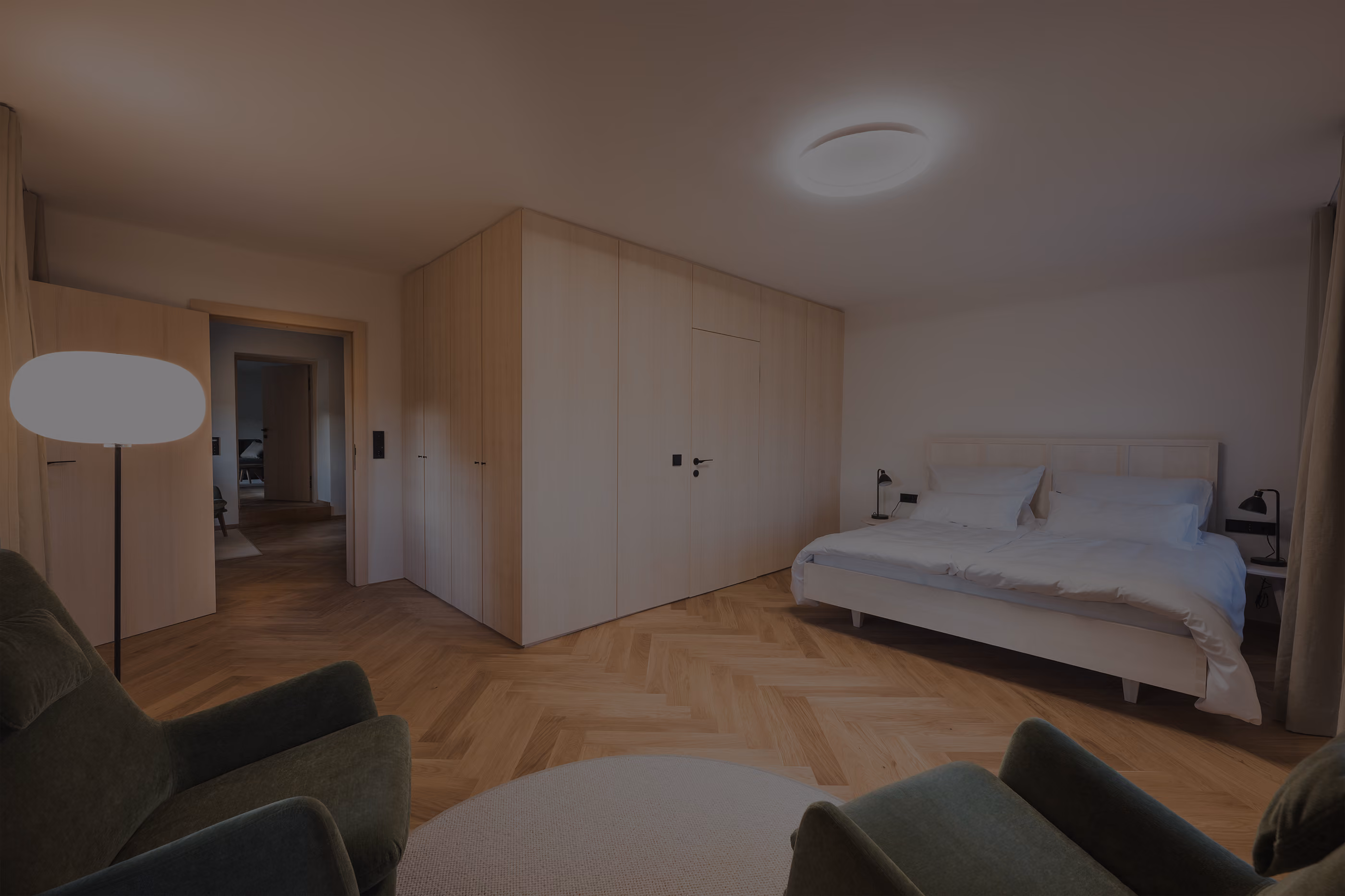 Ein Schlafzimmer im Gregorhof.
