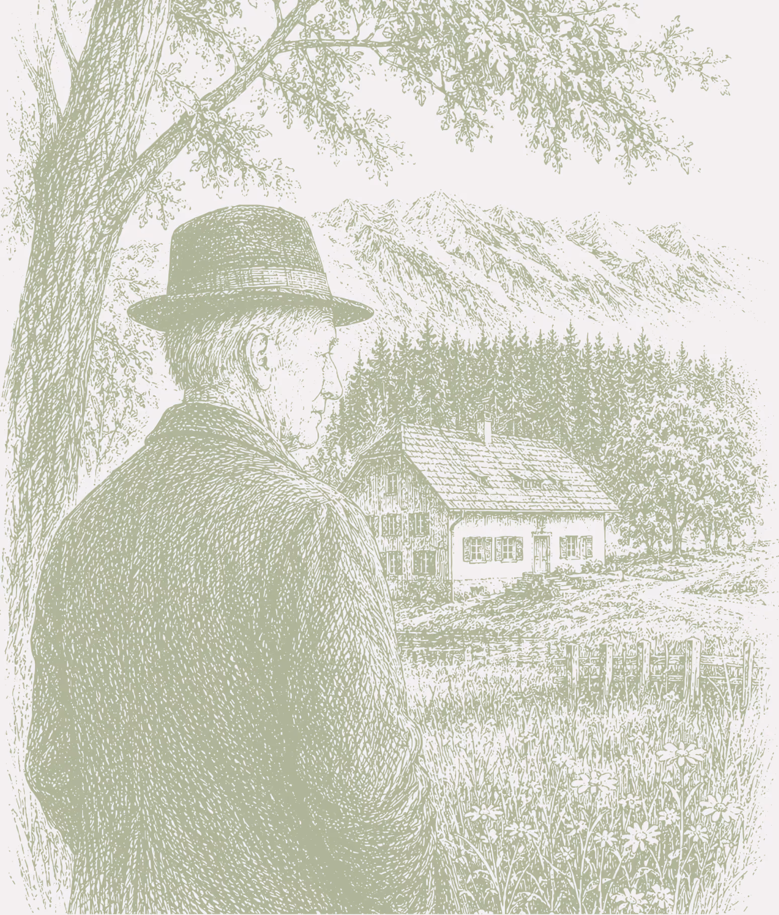 Historische Aufnahme aus der Geschichte des Gregorhofs.