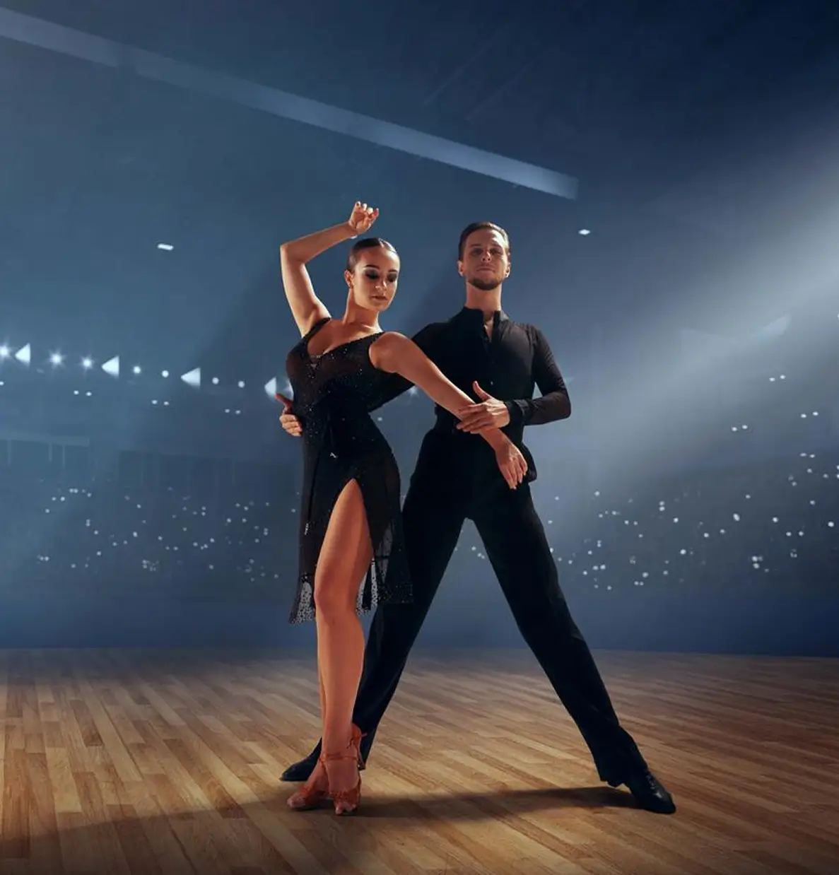 Dancer performing a heels routine