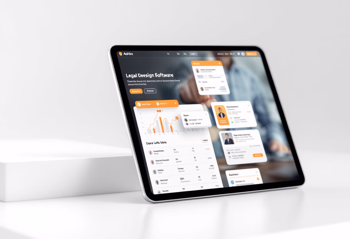 [interface] image of legal software interface showcasing features (for a legal tech)