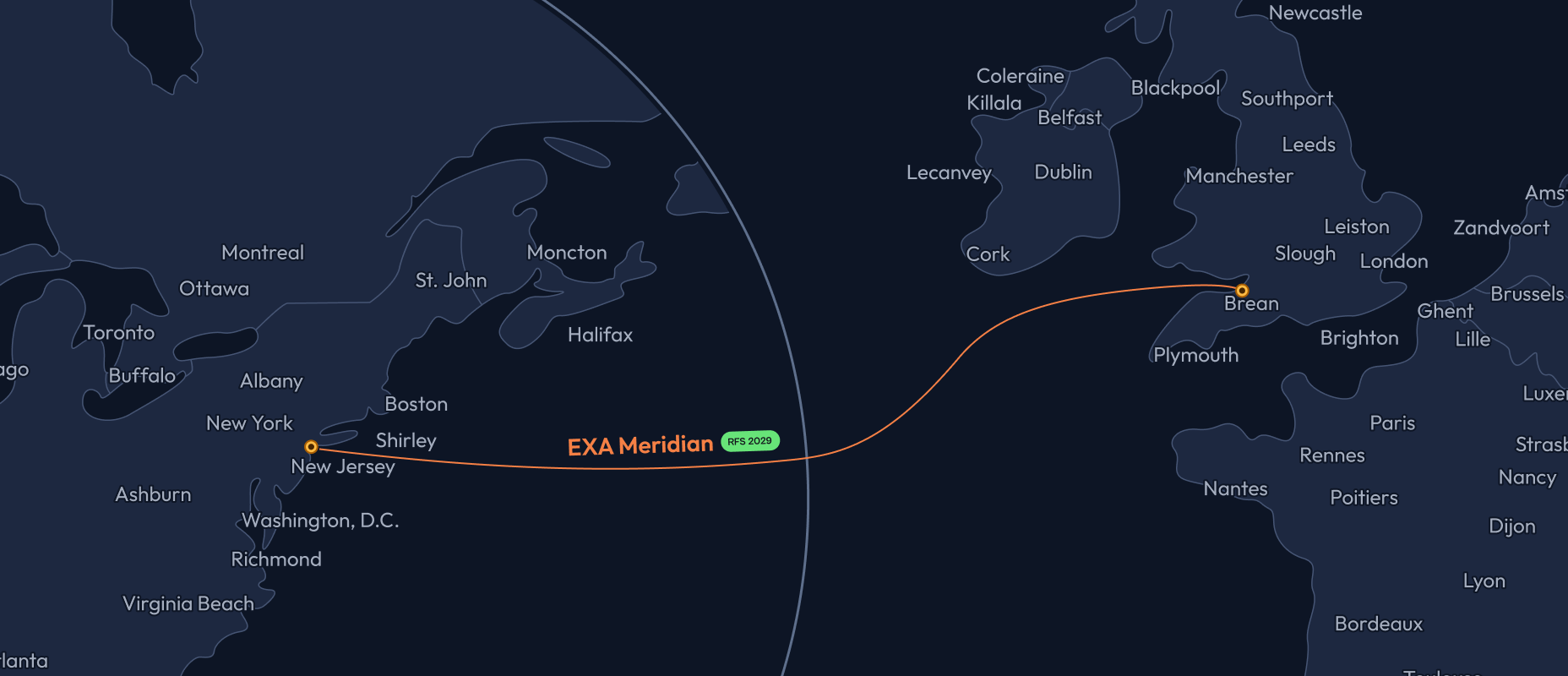 MAREA route map