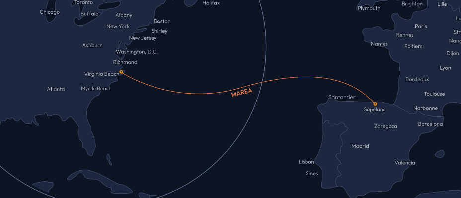 Marea route map