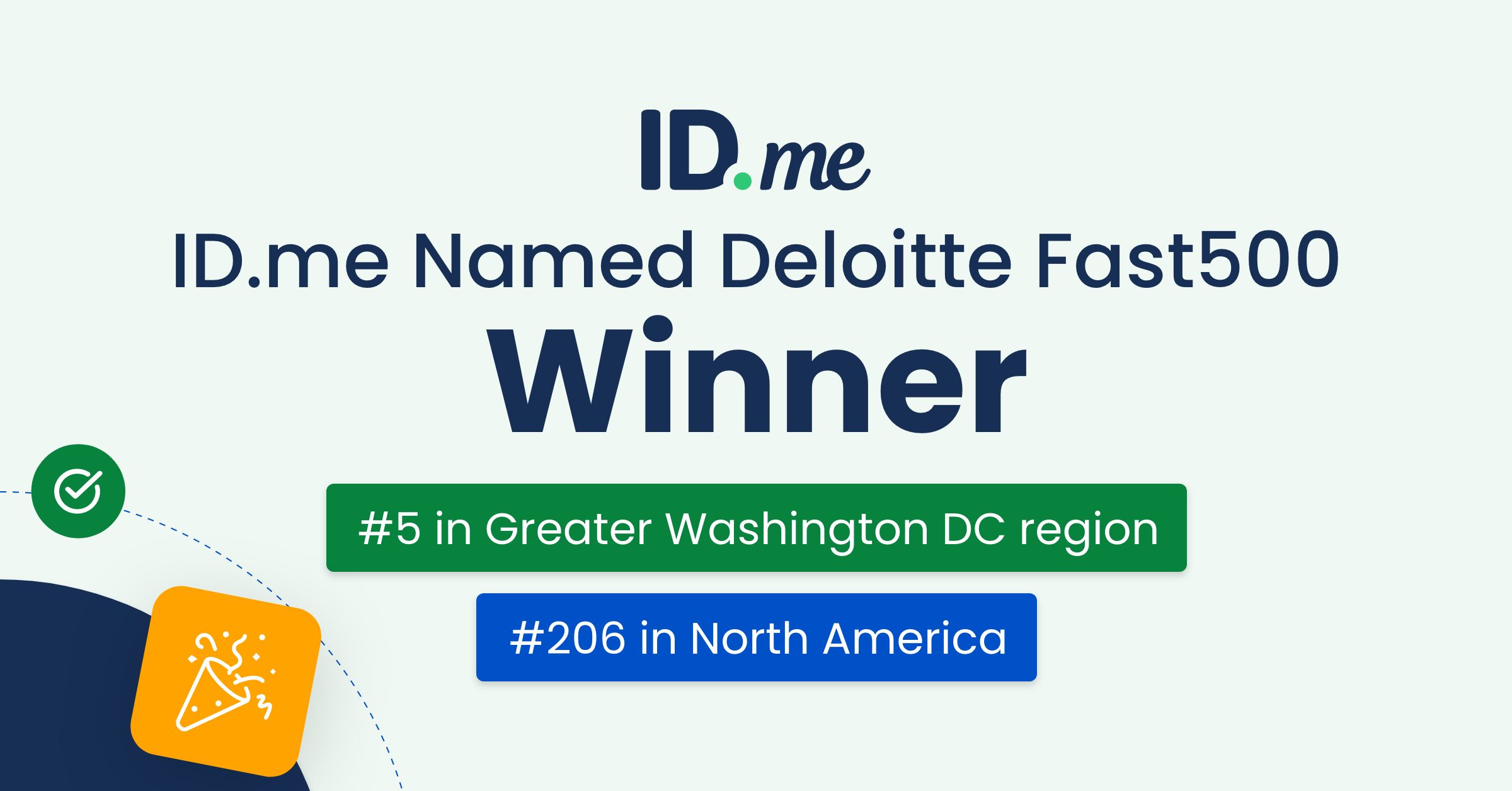 ID.me Ranked #206 Fastest-Growing Company in North America and #5 in the Greater Washington DC region on the 2023 Deloitte Technology Fast 500™