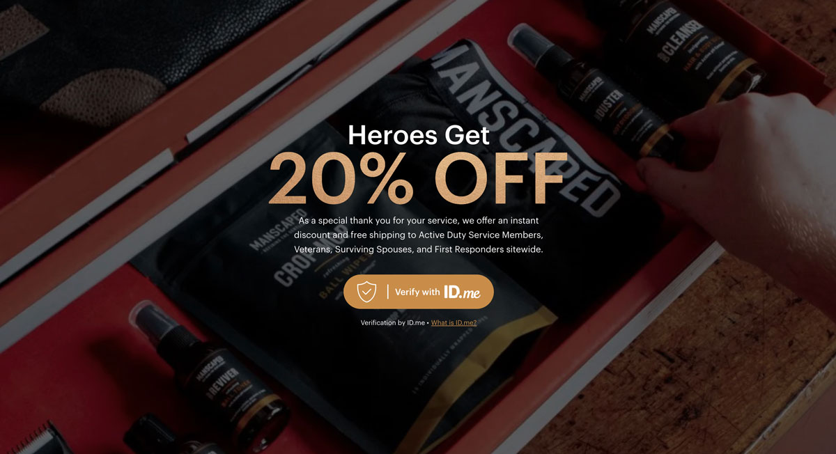 Heroes Get 20% OFF