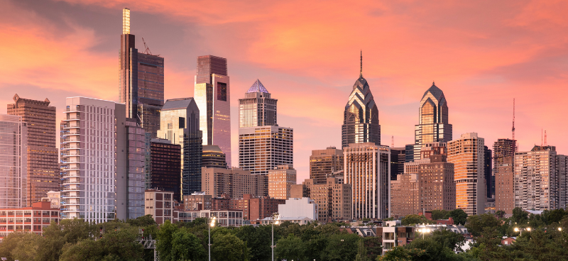Pennsylvania city skyline